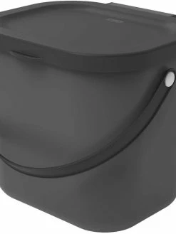 ROTHO Bacs De Recyclage Albula 6 L, Anthracite - Bac à Compost