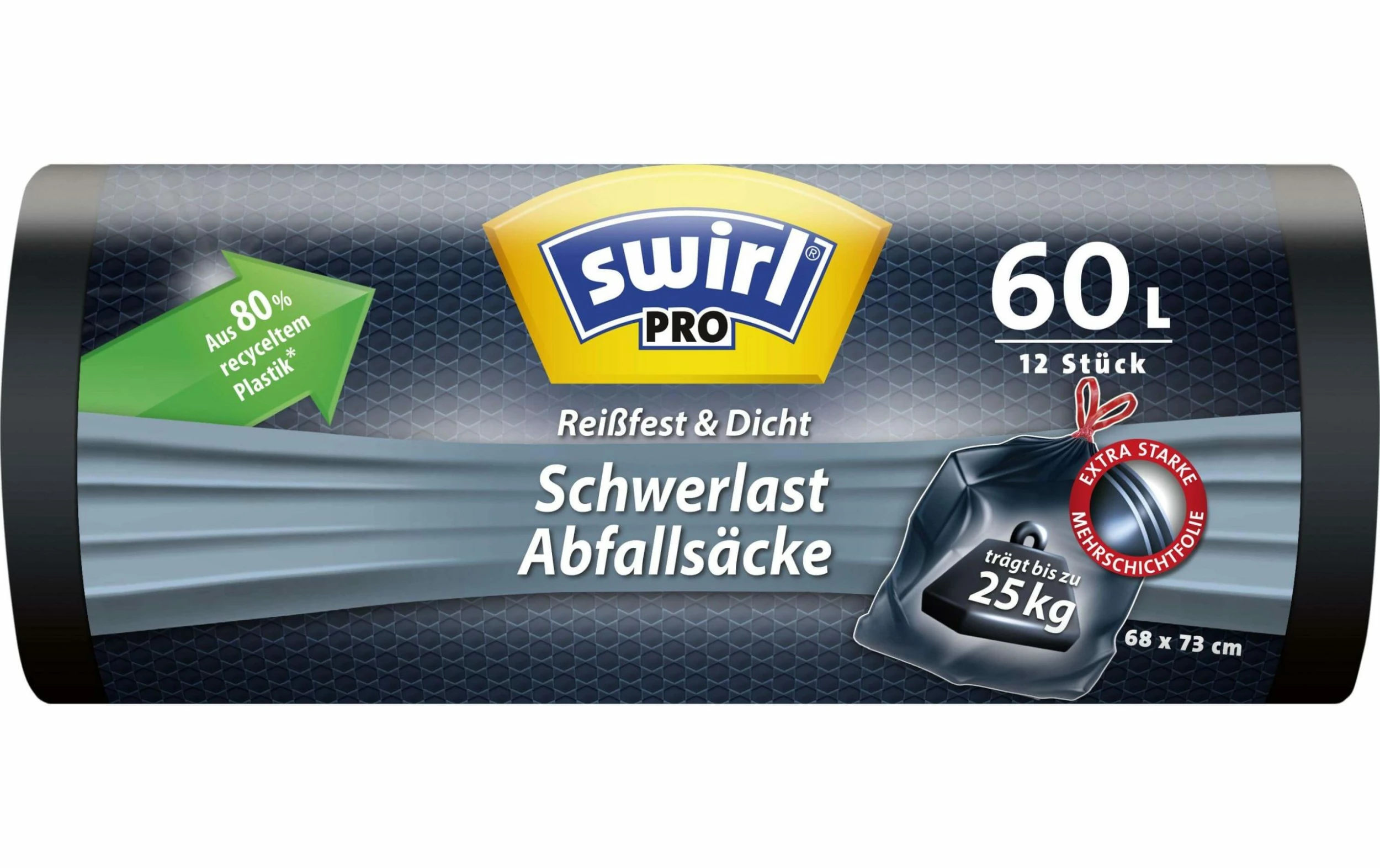 Swirl Sacs Poubelle à Toute épreuve 60 L, 12 Pièce/s - Sacs Poubelle 1 Swirl Sacs Poubelle à Toute épreuve 60 L, 12 Pièce/s - Sacs Poubelle