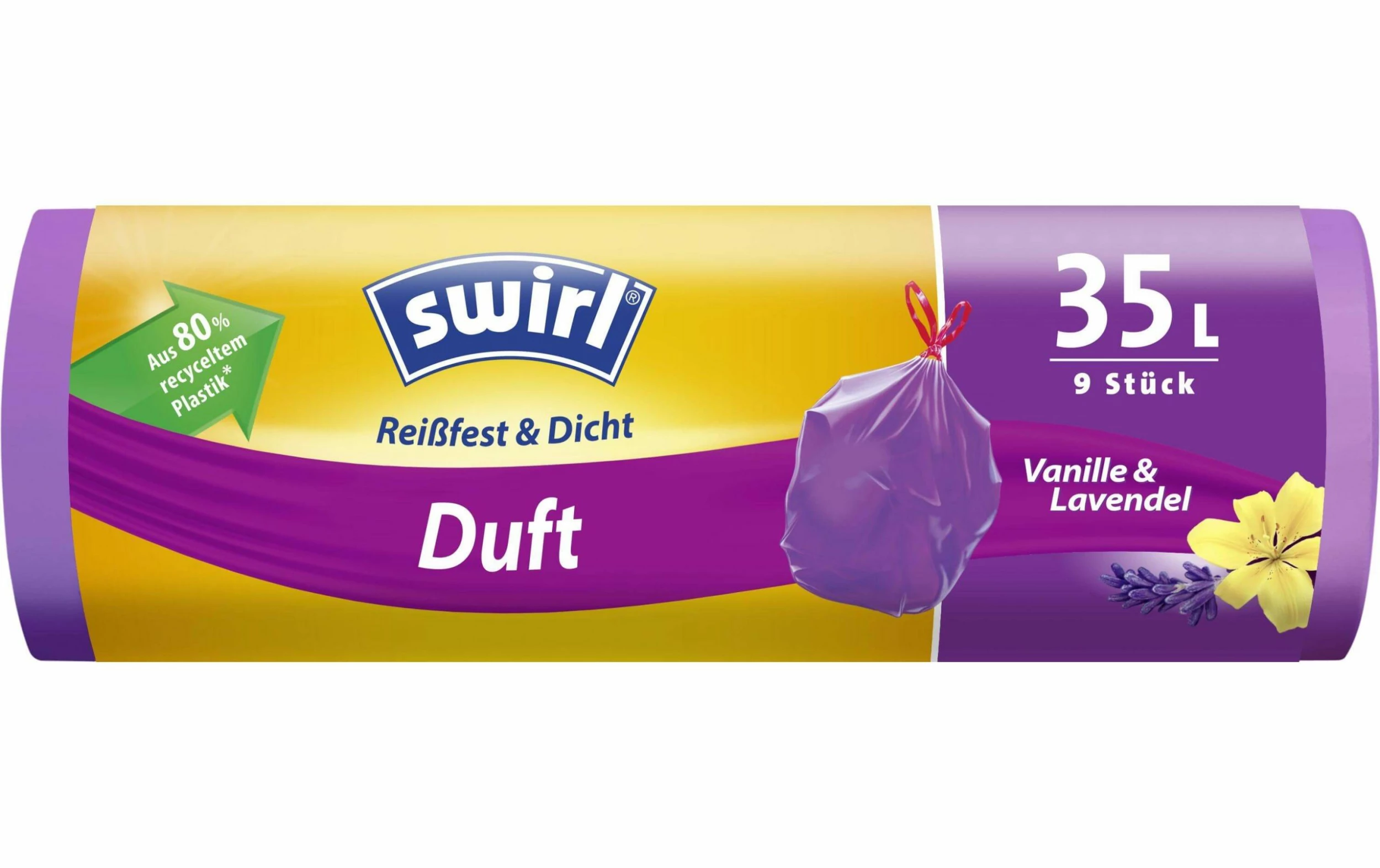 Swirl Sacs Poubelle Flairer Lavande Vanille 35 L, 9 Pièce/s - Sacs Poubelle 1 Swirl Sacs Poubelle Flairer Lavande Vanille 35 L, 9 Pièce/s - Sacs Poubelle