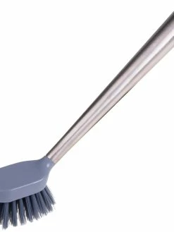 Edi Baur Brosse à Vaisselle Acier Chromé Gris - Brosse De Nettoyage
