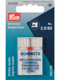 Prym Aiguille De Machine à Coudre Universal Nr. 80 Doubles, 1 Pièce/s - Accessoires Divers