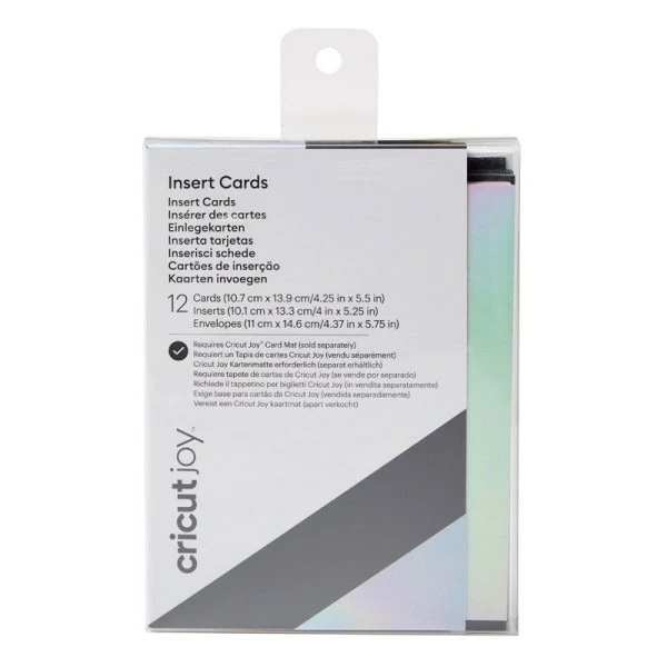 12 Cartes Et Enveloppes Noir Et Argent Holographique 13,9 X 10,7 Cm Cricut 1 12 Cartes Et Enveloppes Noir Et Argent Holographique 13,9 X 10,7 Cm Cricut