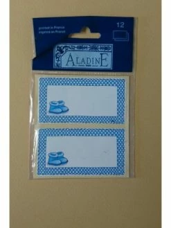 Aladine 12 Etiquettes Adhésives De Naissance