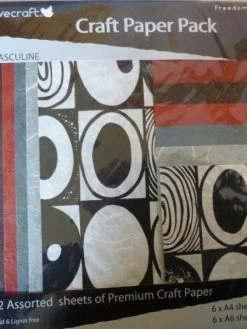 Dovecraft 12 Feuilles D'embellissement à Relief "Masculin"