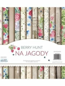 12 Papiers Scrapbooking 30 X 30 Cm HEAVEN BERRY HUNT NA JAGODY