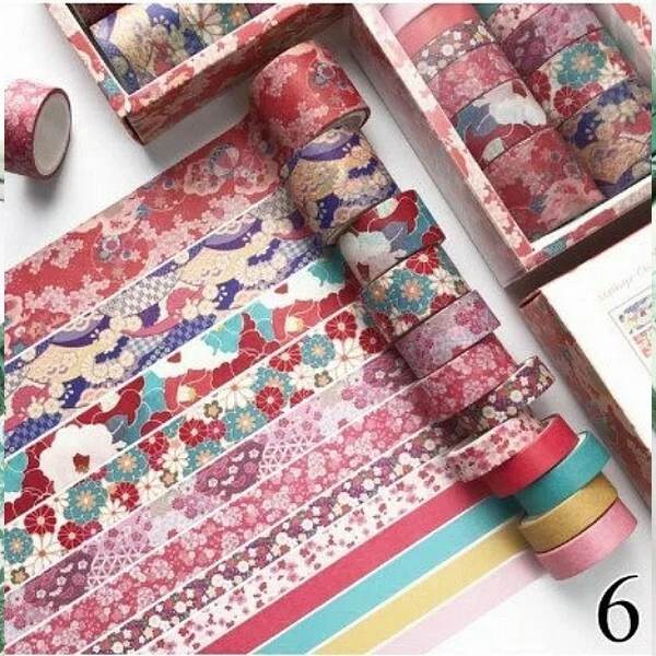 MAPIERRINE 12 Washi Masking Tape Rubans Adhésifs Assorties Décoration Scrapbooking ASIE JD001/6 1 MAPIERRINE 12 Washi Masking Tape Rubans Adhésifs Assorties Décoration Scrapbooking ASIE JD001/6