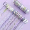 MAPIERRINE 12 Washi Tape Ruban Adhésif Scrapbooking LAVANDE PROVENCE
