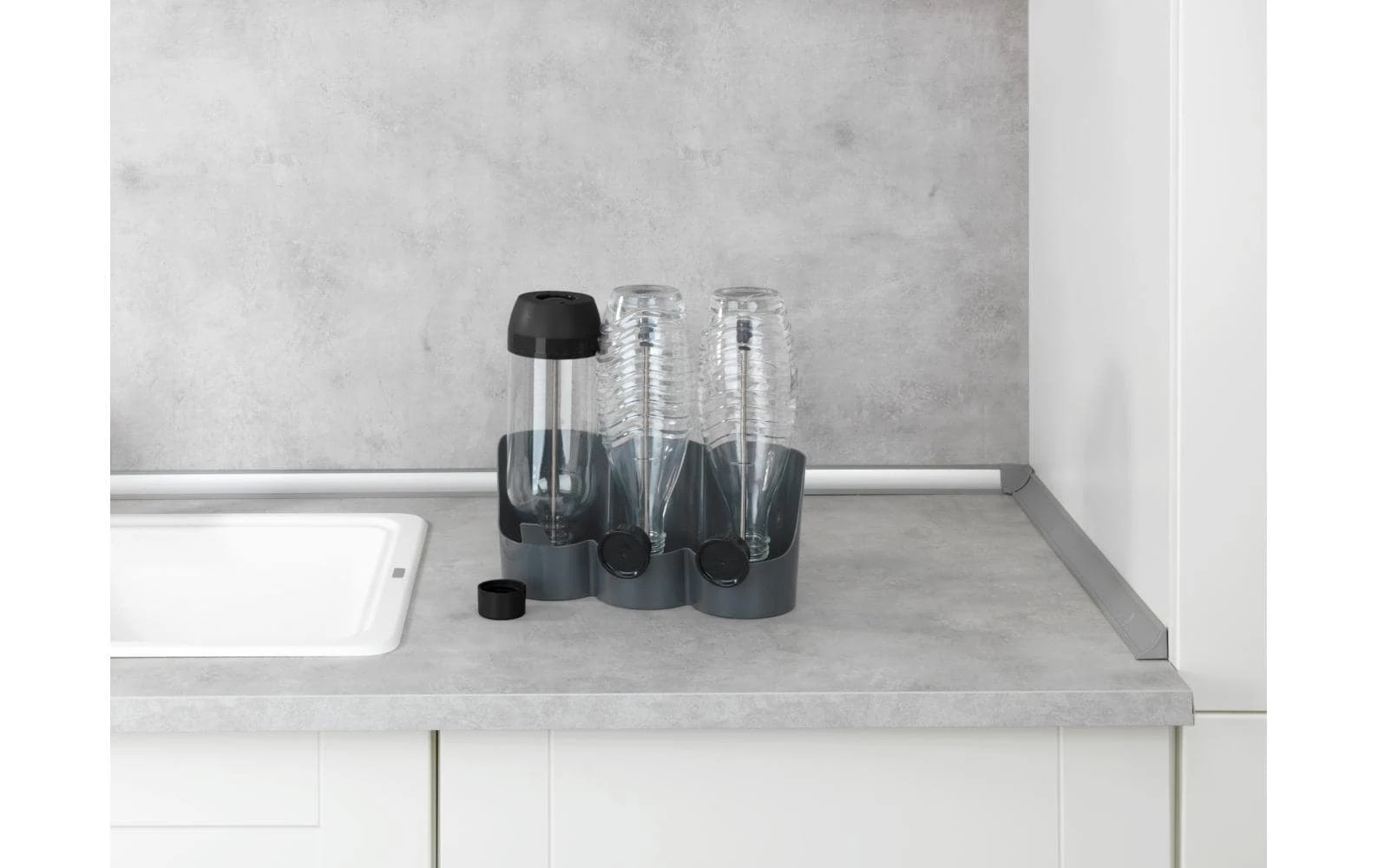 Wenko Égouttoir Filia Noir - Grille D'égouttage 2 Wenko Égouttoir Filia Noir - Grille D'égouttage – Image 2