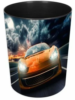 Läufer Corbeille à Papier 13 L, Voiture De Course - Corbeille