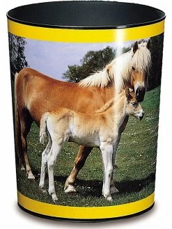 Läufer Corbeille à Papier Cheval Et Poulain, 13 L - Corbeille