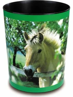 Läufer Corbeille à Papier Cheval à La Clôture Du Pâturage, 13 L - Corbeille