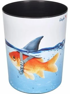 Läufer Corbeille à Papier Poisson Rouge, 13 L - Corbeille