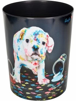 Läufer Corbeille à Papier Chien Coloré, 13 L - Corbeille
