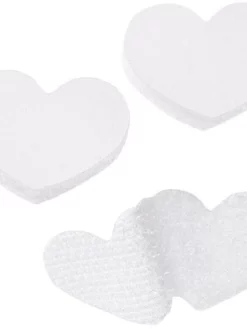 HOBBYFUN Fermeture Velcro 2 Cm X 2,5 Cm Coeur Blanc 15 Pièce/s - Accessoires Divers