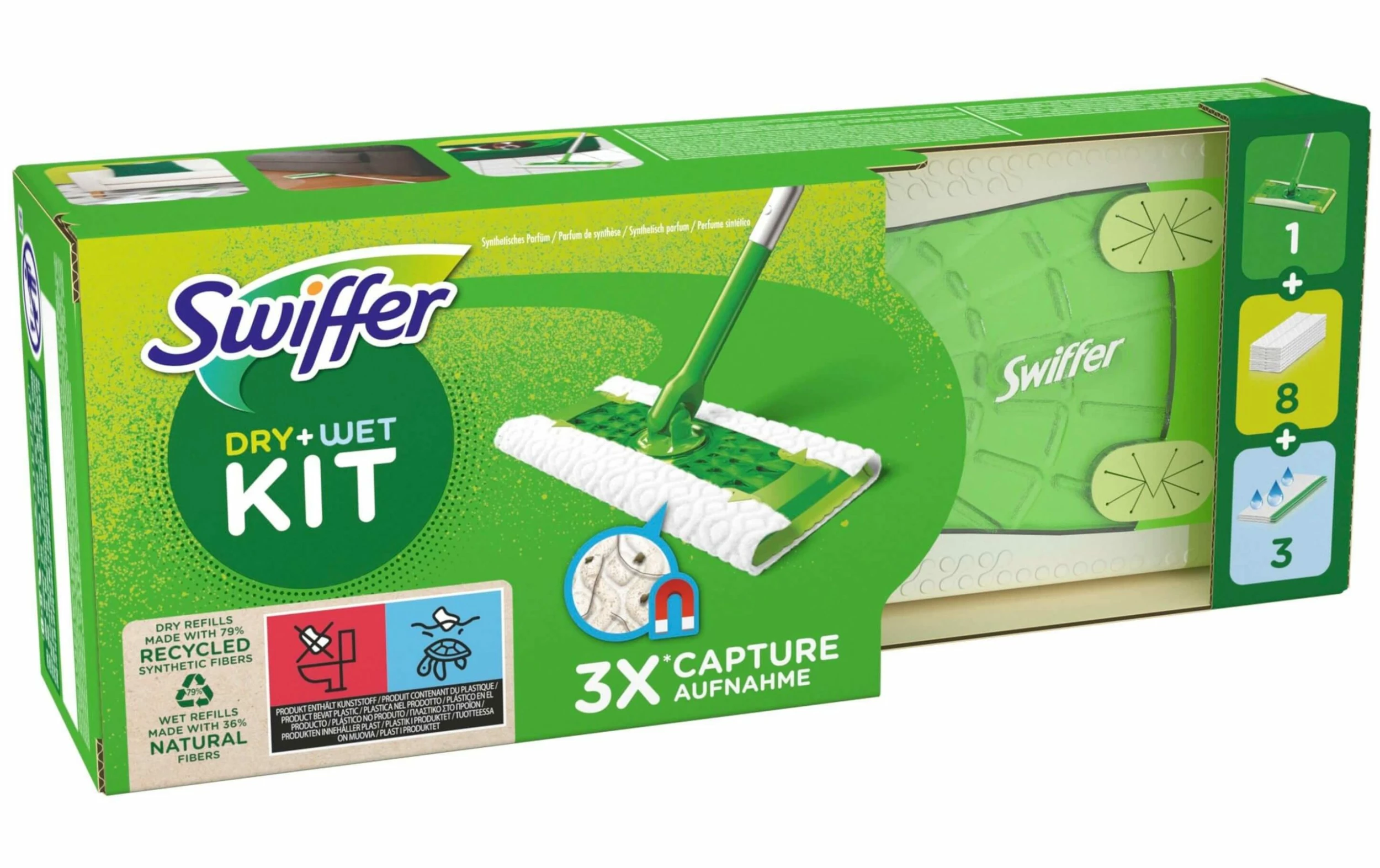 Swiffer Kits De Balai Serpillère - Essuie-sol 1 Swiffer Kits De Balai Serpillère - Essuie-sol