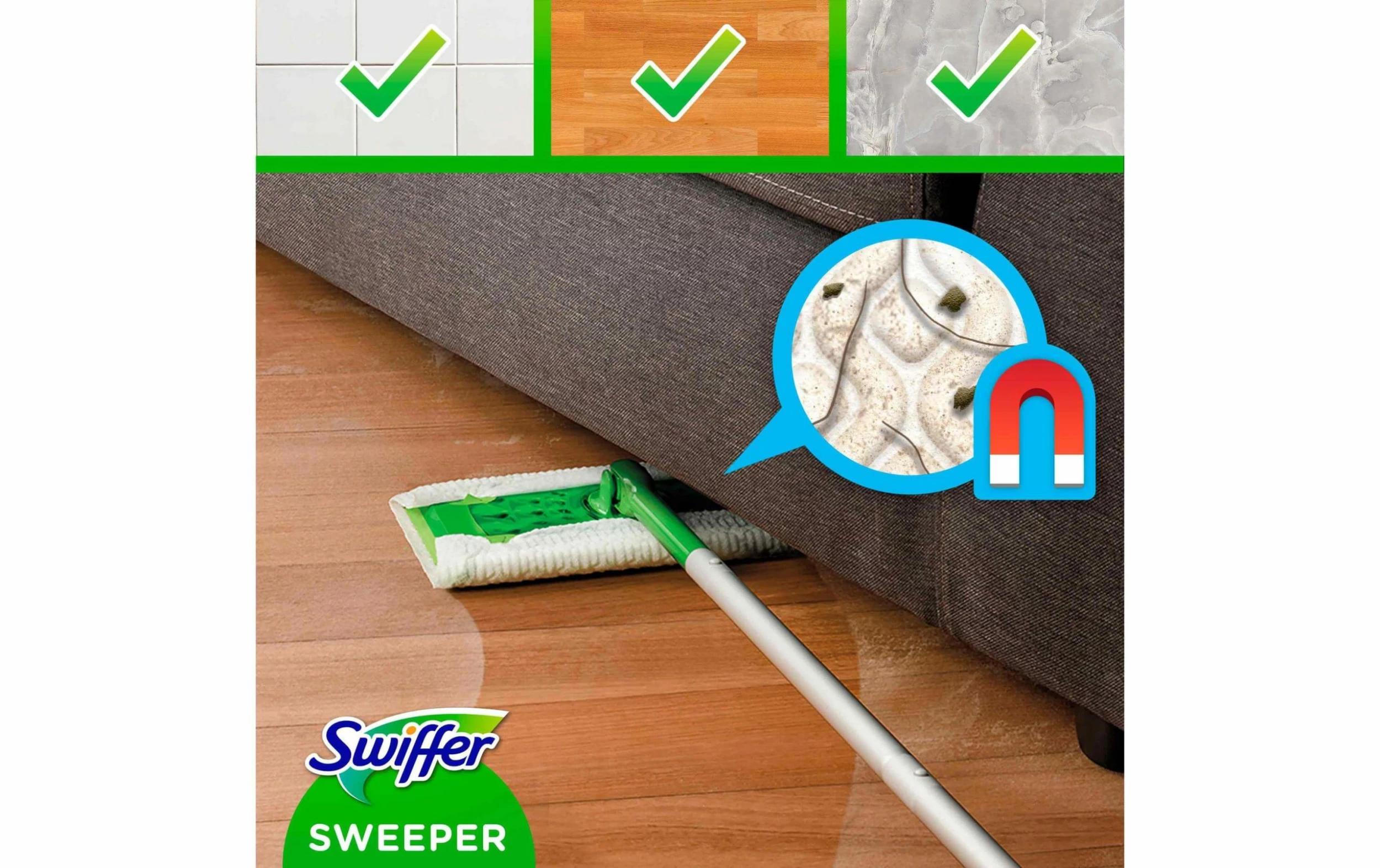 Swiffer Kits De Balai Serpillère - Essuie-sol 3 Swiffer Kits De Balai Serpillère - Essuie-sol – Image 3