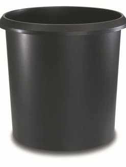 Läufer Corbeille à Papier 18 L, Noir - Corbeille