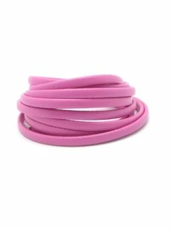 La Cuisine Des Perles 1,2m Lanière Simili Cuir 4mm Rose Légèrement Arrondi