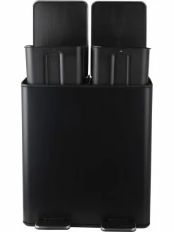 SPIRELLA Poubelle à Pédale Aliya Matt 2 X 20 L, Noir - Poubelle à Pédale -V-Zug shop 1313520 3 3 scaled