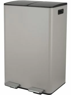 SPIRELLA Poubelle à Pédale Aliya Matt 2 X 30 L, Taupe - Poubelle à Pédale -V-Zug shop 1313523 3 3 scaled