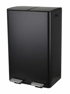 SPIRELLA Poubelle à Pédale Aliya Matt 2 X 30 L, Noir - Poubelle à Pédale -V-Zug shop 1313525 3 3 scaled