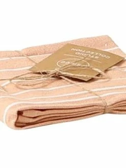 Esmée Torchon Pour La Vaisselle 50 X 70 Cm, Rayé, Corail - Torchon Pour La Vaisselle