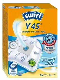 Swirl Sac Filtrant Pour Aspirateur MicroPor Y45 4 Pièce/s - Sac à Poussière