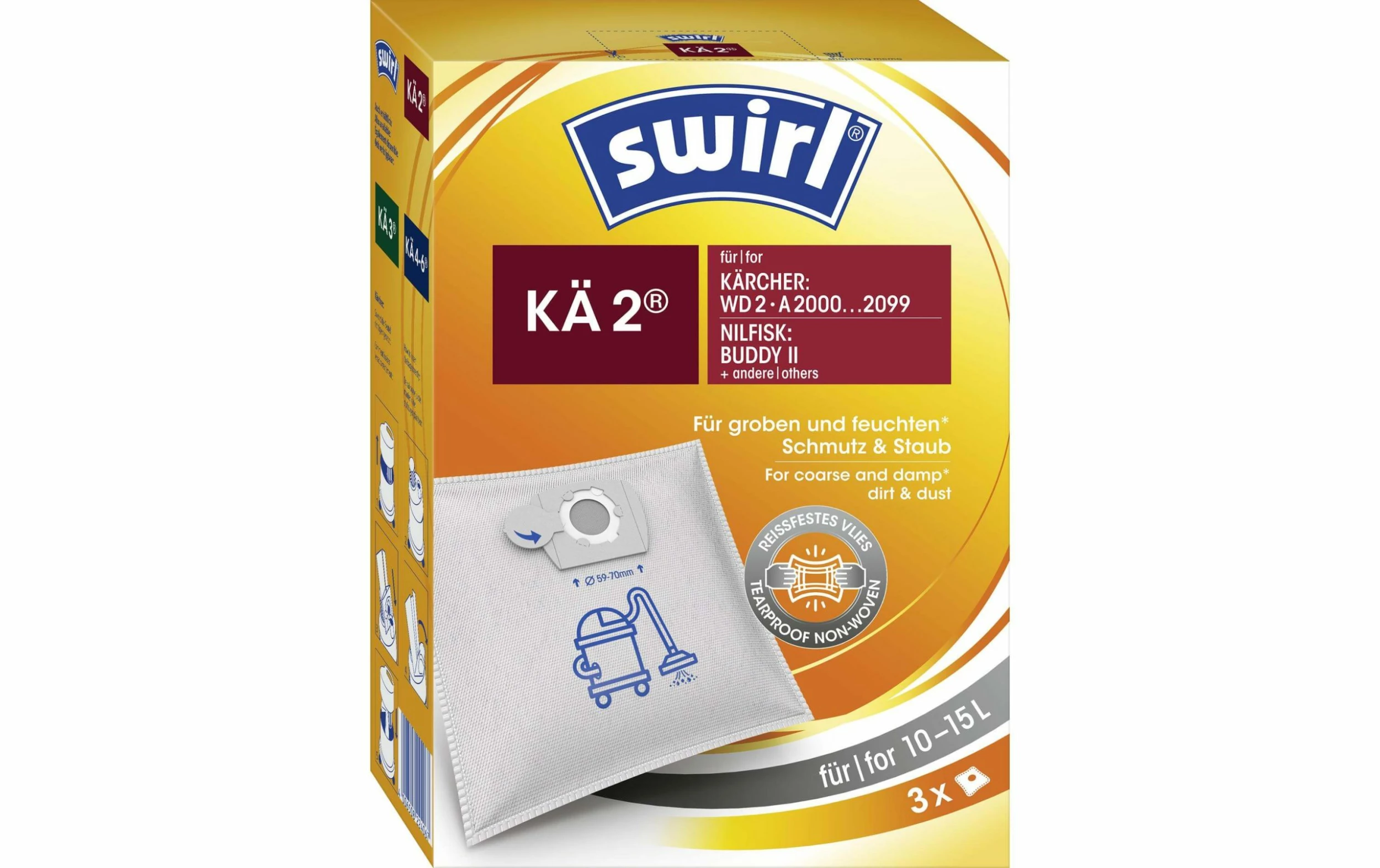 Swirl Sac Filtrant Pour Aspirateur KÄ 2, 3 Pièce/s - Sac à Poussière 1 Swirl Sac Filtrant Pour Aspirateur KÄ 2, 3 Pièce/s - Sac à Poussière