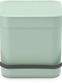 Brabantia Seau à Compost Sort & Go 6 L, Vert Clair - Bac à Compost