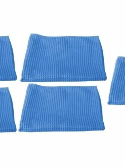 Edi Baur Chiffon De Nettoyage En Microfibre 5 Pièce/s, Bleu - Chiffon De Nettoyage