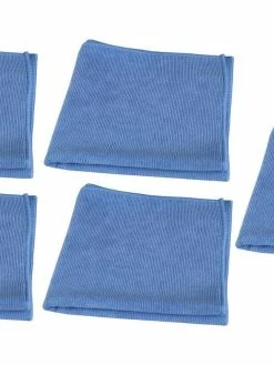 Edi Baur Chiffon De Nettoyage En Microfibre Long Life 5 Pièce/s, Bleu - Chiffon De Nettoyage