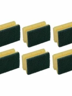 Edi Baur Éponge Profi 10 Pièce/s, Jaune/vert, Petit - Éponge De Nettoyage