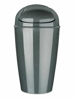 Koziol Poubelle à Bascule Del XL 30 L, Gris Foncé - Poubelle à Battant