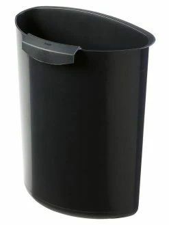 HAN Corbeille à Papier Moon 6 L, 5 Pièces, Noir - Corbeille