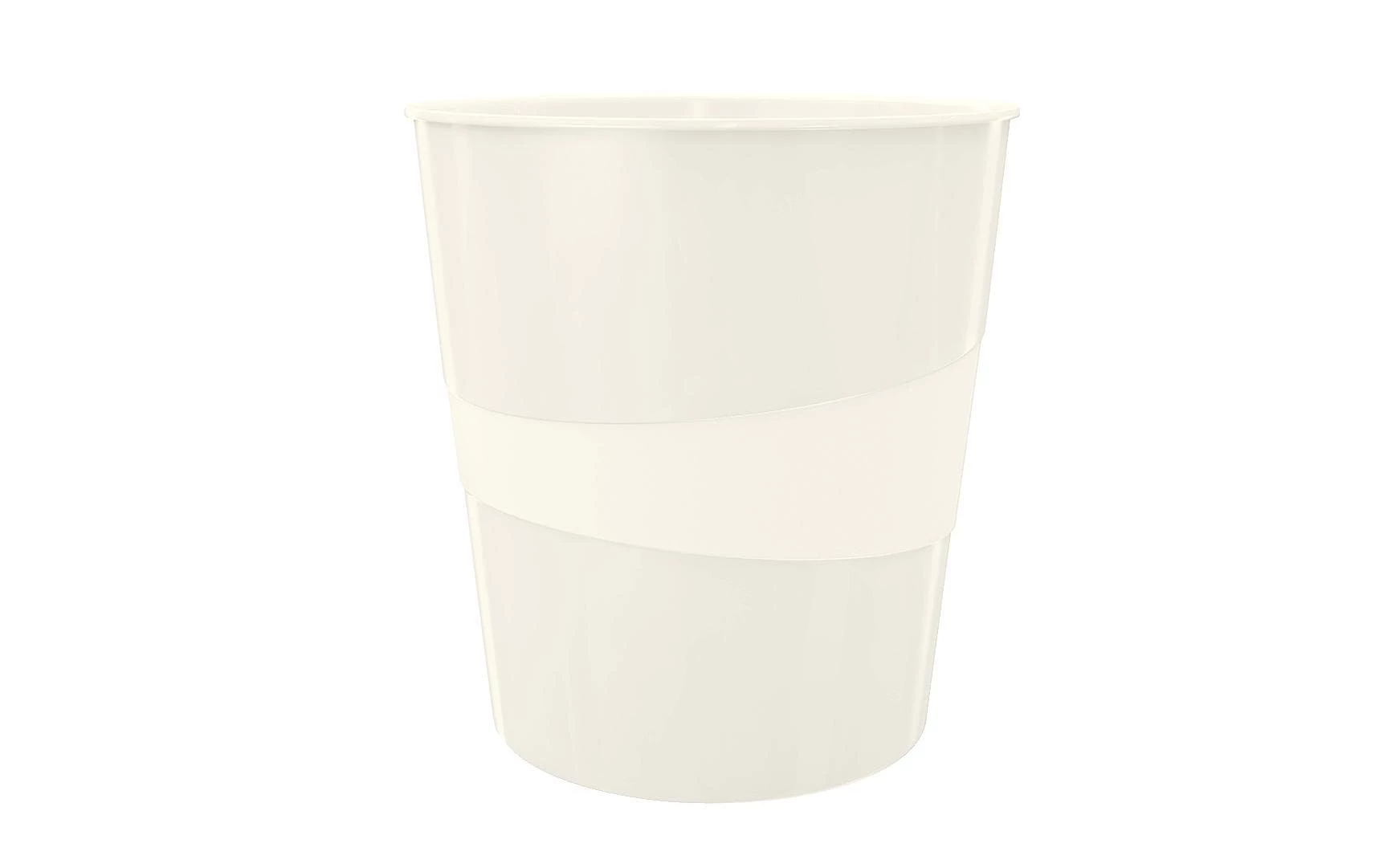 Leitz Corbeille à Papier WOW 15 L, Blanc - Corbeille 1 Leitz Corbeille à Papier WOW 15 L, Blanc - Corbeille