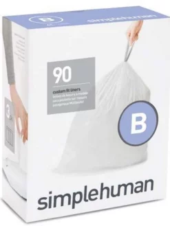 Simplehuman Sacs Poubelle B 6 L, 90 Pièce/s - Sacs Poubelle