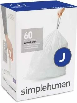 Simplehuman Sacs Poubelle J 45 L, 60 Pièce/s - Sacs Poubelle