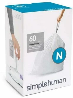 Simplehuman Sacs Poubelle N 50 L, 60 Pièce/s - Sacs Poubelle