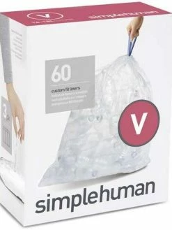 Simplehuman Sacs Poubelle V 18 L, 60 Pièce/s - Sacs Poubelle
