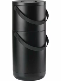 Zone Denmark Poubelle Circular 12 L + 22 L, Noir - Poubelle