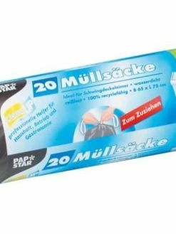 Weita Sac à Ordures Ménagères Papstar 60 L, 20 Pièce/s - Sacs Poubelle