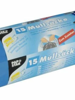 Weita Sac à Ordures Ménagères Papstar 120 L, 15 Pièce/s - Sacs Poubelle