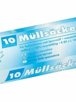 Weita Sac à Ordures Ménagères Papstar 140 L, 10 Pièce/s - Sacs Poubelle