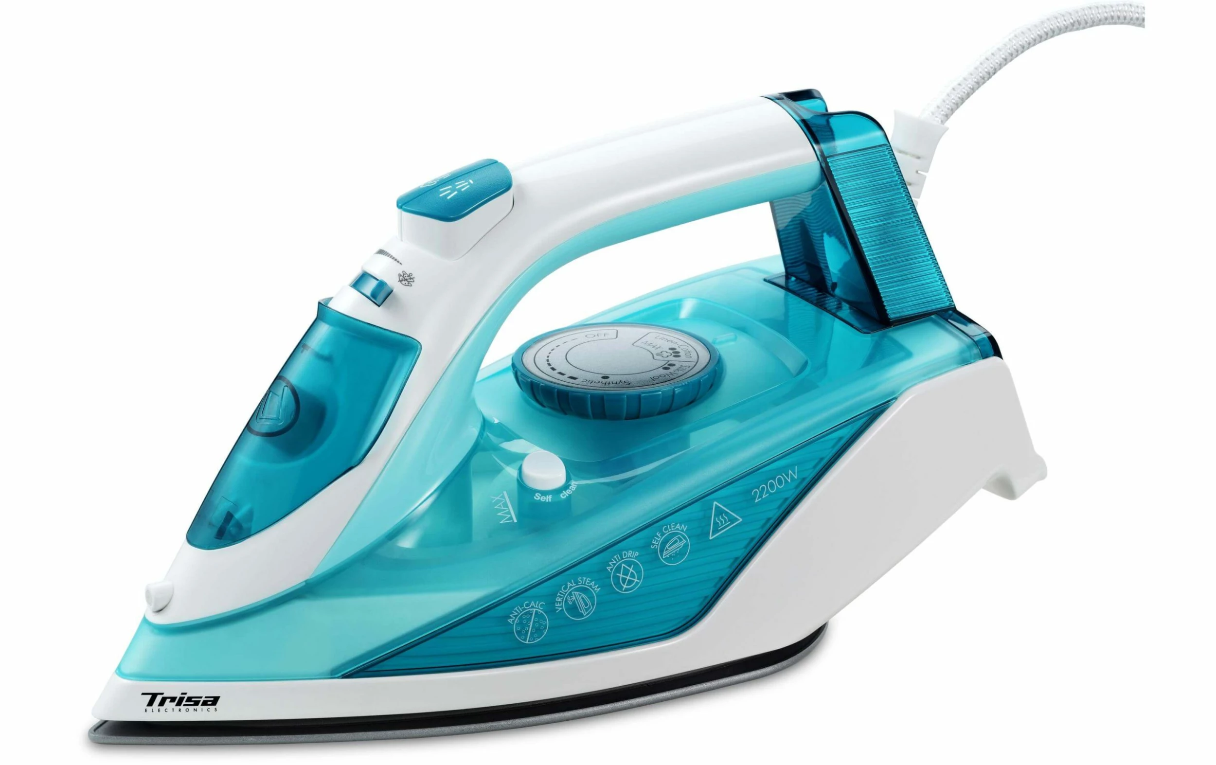 Trisa Fer à Vapeur Comfort Steam I5714 Bleu/Blanc - Fer à Repasser 1 Trisa Fer à Vapeur Comfort Steam I5714 Bleu/Blanc - Fer à Repasser