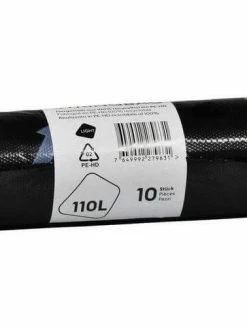 Webstar Sac à Ordures Ménagères 110 L, 10 Pièce/s - Sacs Poubelle