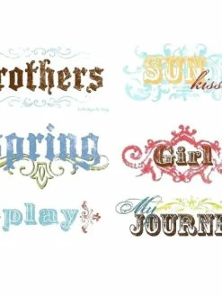 15 Découpes Titres Bohemia My MInd's Eye