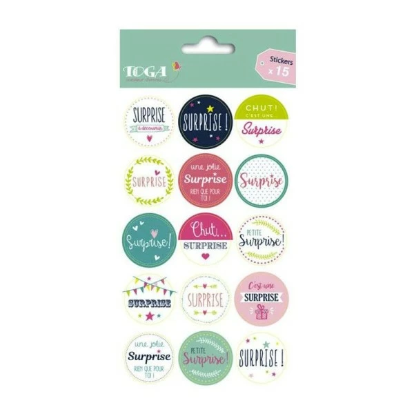 Draeger By Toga 15 Pastilles Autocollantes Pour Emballage Cadeau - Surprise 2 Draeger By Toga 15 Pastilles Autocollantes Pour Emballage Cadeau - Surprise – Image 2