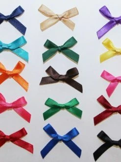 Tricot Créations 150 X Noeuds En Ruban Satin 7mm : Couleurs Foncée - 02368