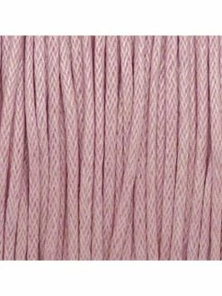 La Cuisine Des Perles 15m Cordon Coton Ciré 1mm Vieux Rose Pâle