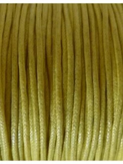 La Cuisine Des Perles 15m De Fil Coton Légèrement Ciré 1mm De Couleur Jaune 1 Mm